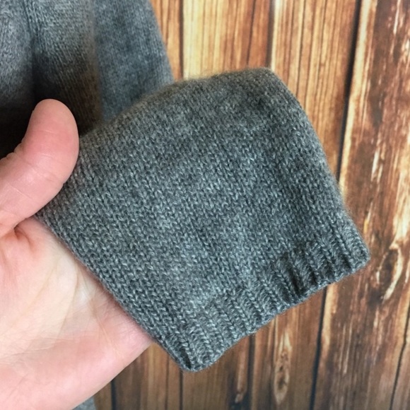 Max Mara 100% Cashmere Open-front Cardigan Sweater Super Soft Gray Size Small S - Picture 13 of 14